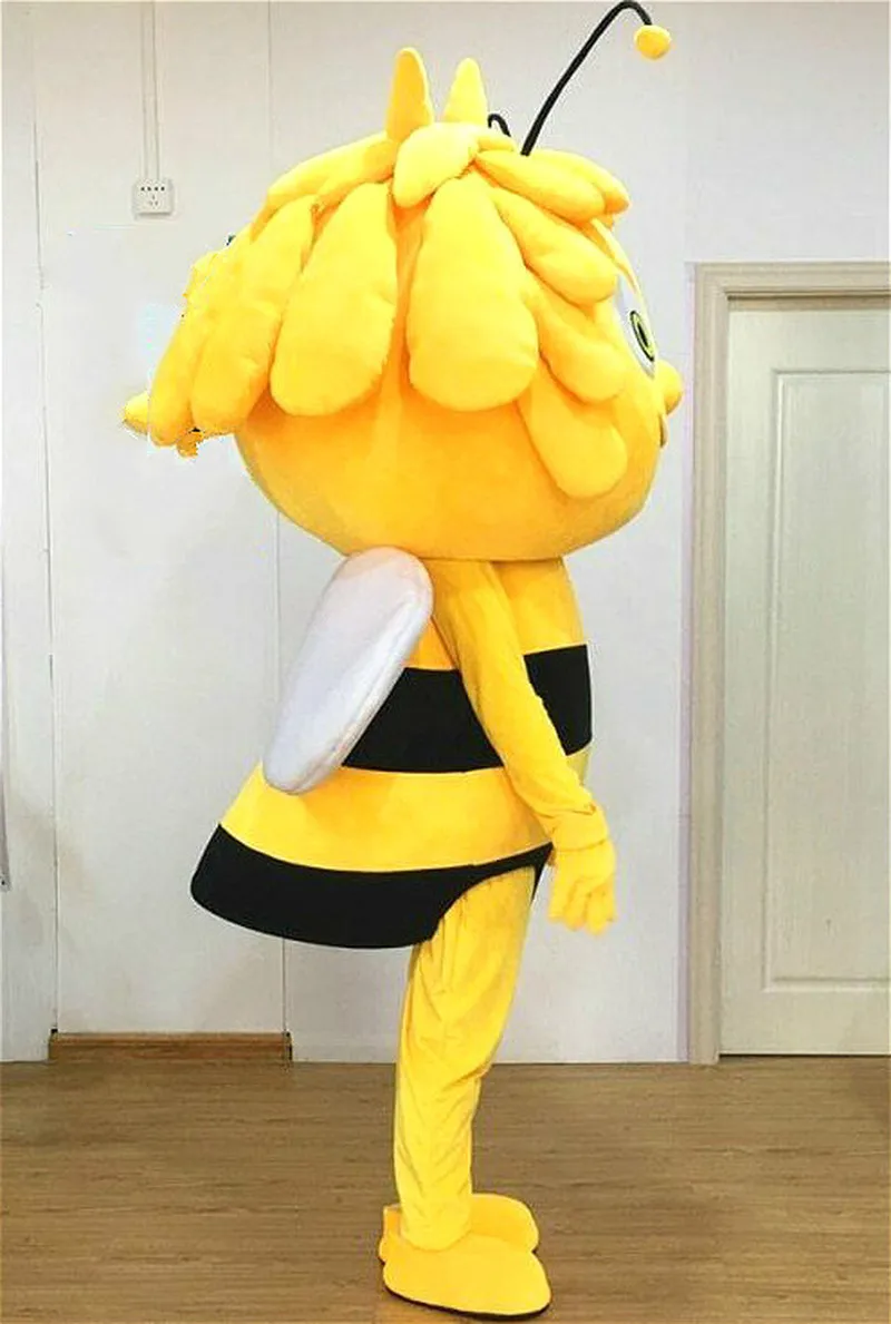 Хэллоуин желтая пчела костюм талисмана костюма Косплэй вечерние игра