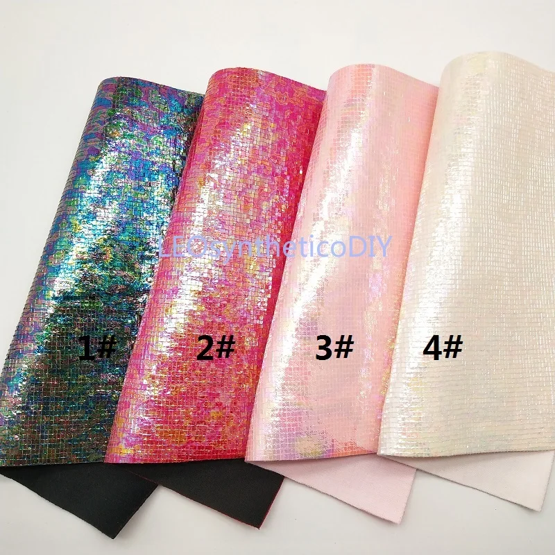 Радужная ткань из искусственной кожи 21x29 см кожаные листы синтетической для