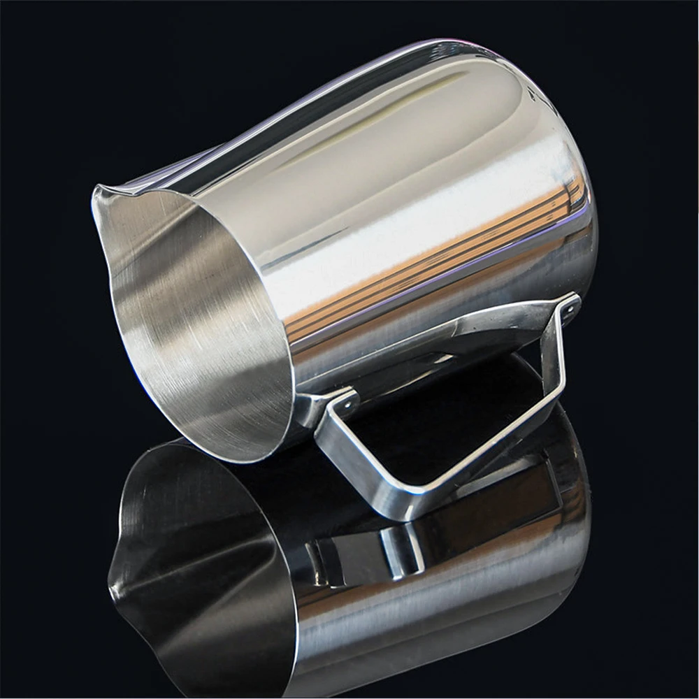 

600mL Stainless Steel Coffee Milk Cup Temperature Decals Garland Cup Coffee Temperature Cup Garland Cup Milk Froth Cup