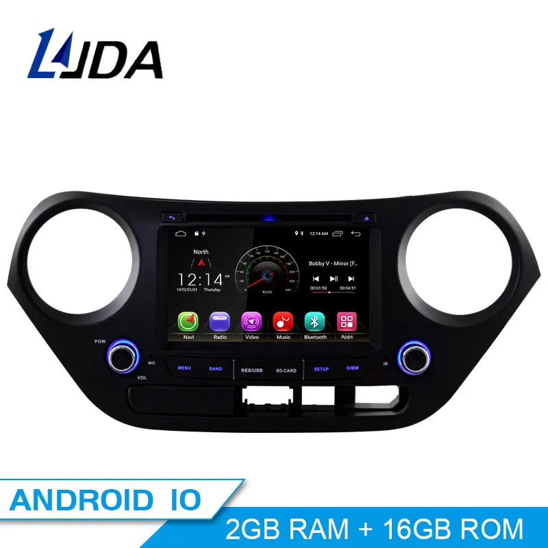 DSP Carplay Android 10 машинный dvd проигрыватель для Hyundai I10 I 2013 автомобильный