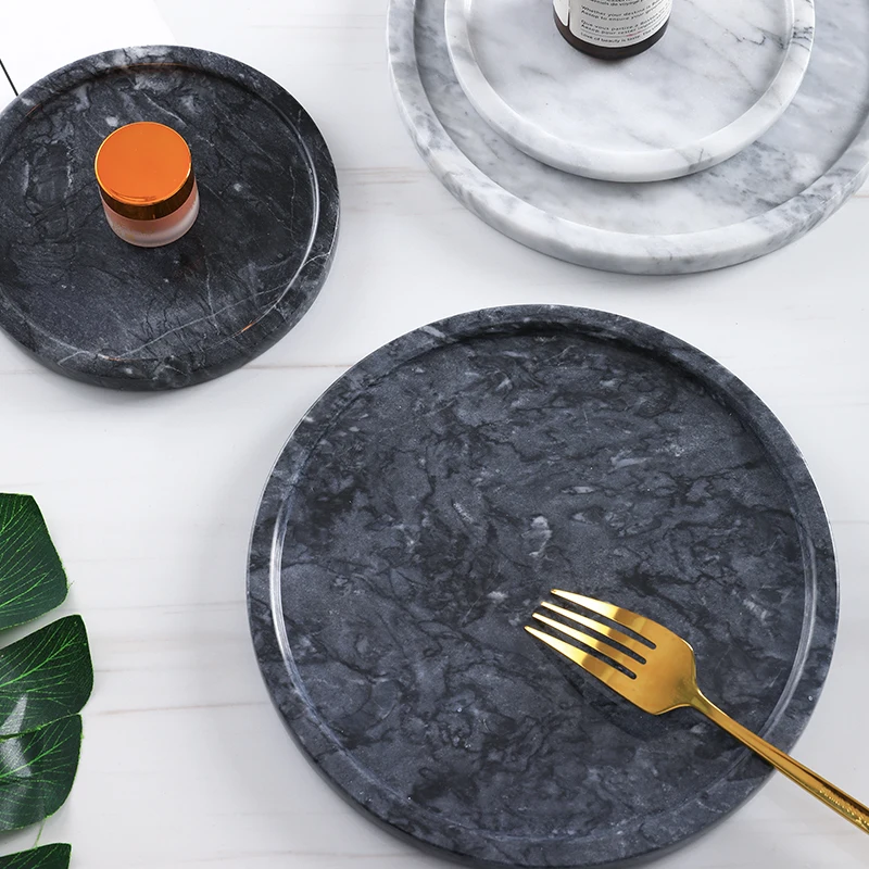 Заказной круглый ювелирный мраморный стенд чайный набор Поднос Набор для