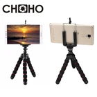 Мини-штатив Гибкий легкий, портативный монопод с губкой и держателем для телефона, подходит для камер Canon, Nikon