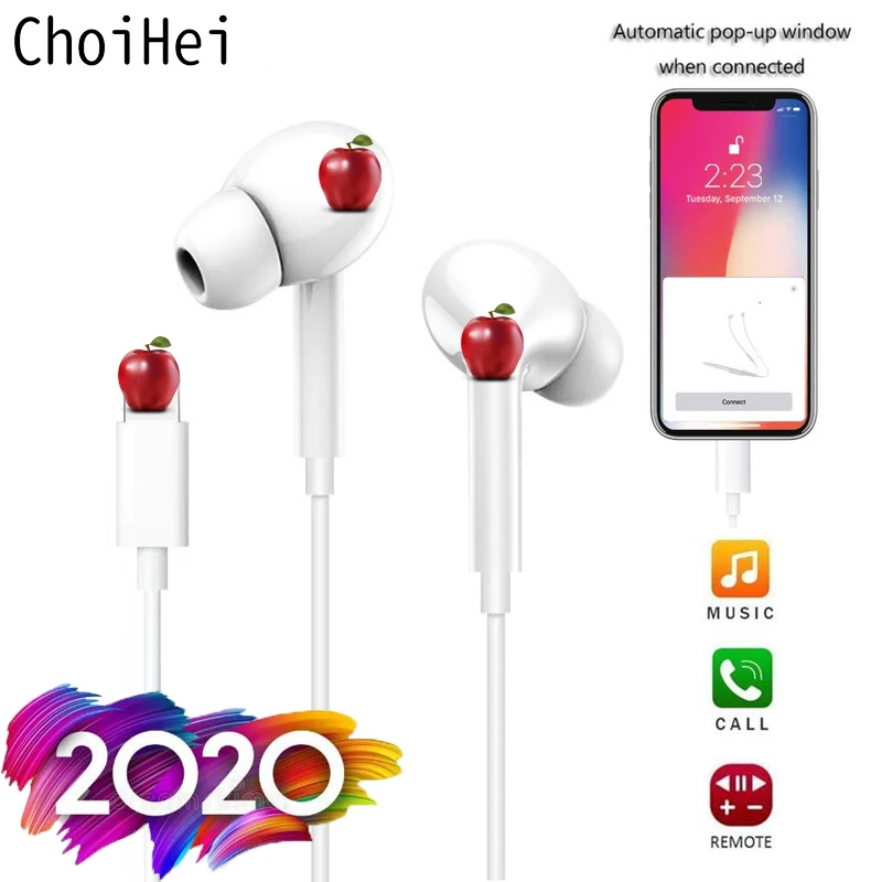 Для Apple iPhone 7 8 6 Plus стерео наушники с микрофоном Проводные Bluetooth для 11 X XR XS Max