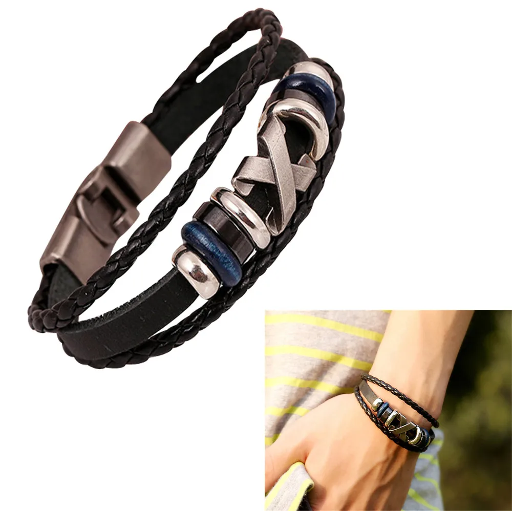 Модное высококлассное высокое качество Кожаные браслеты амулеты