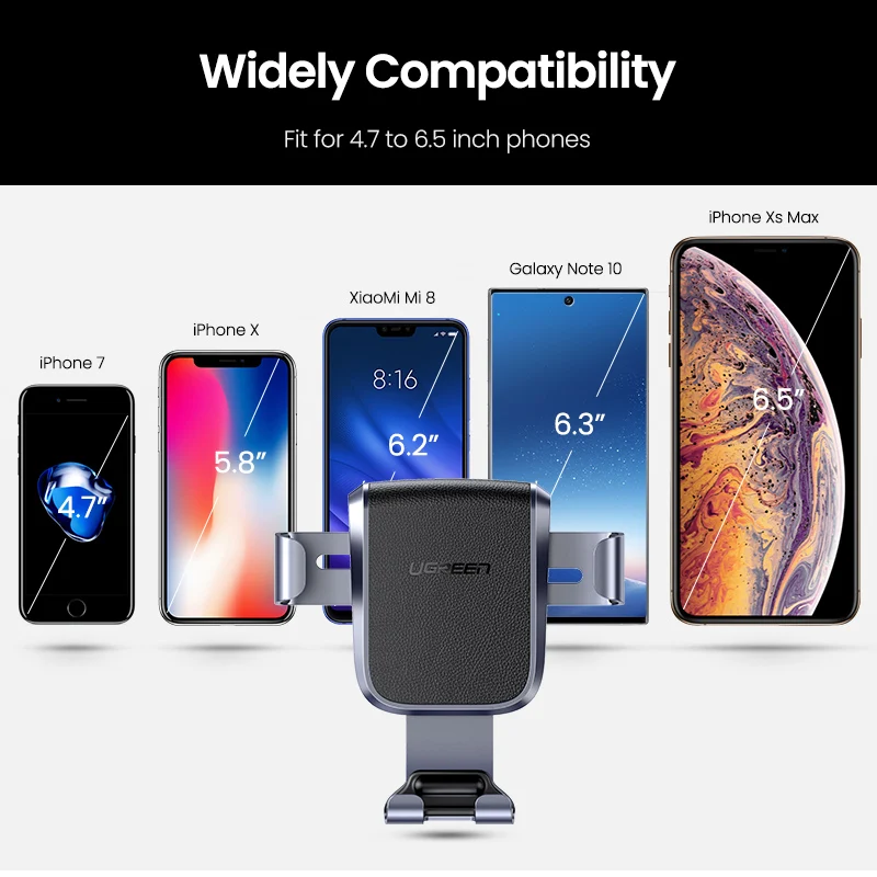 Ugreen держатель телефона для мобильного телефона в автомобиле для iPhone XR Авто сотовая поддержка приборной панели держатель стенд смартфон гравитационный держатель