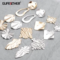 gufeather m797jewelry accessoriespass reachnickel free18k gold rhodium platedcopperjewelry makingdiy earrings10pcslot