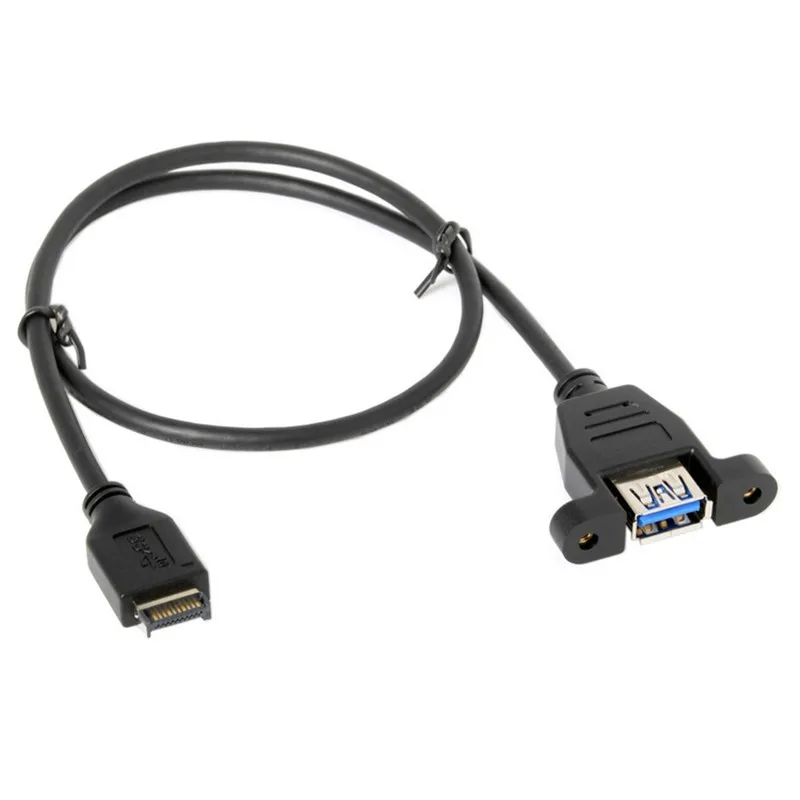 

50 см USB 3,1 type-c Передняя панель папа к USB 3,0 тип A Женский удлинитель Панель Крепление W/винт для настольной материнской платы asus