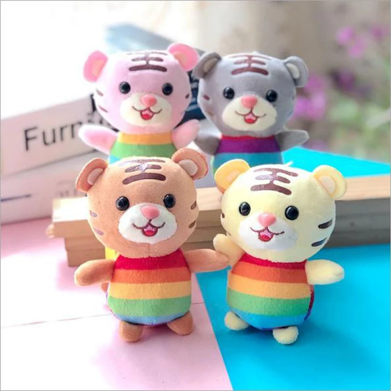 

12cm Plush Tiger Plush Kids Toys Stuffed Animals Small Pendant Key Chains