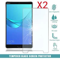 2pcs tablet tempered glass screen protector cover for huawei mediapad m5 8 full coverage anti fingerprint hd tempered film