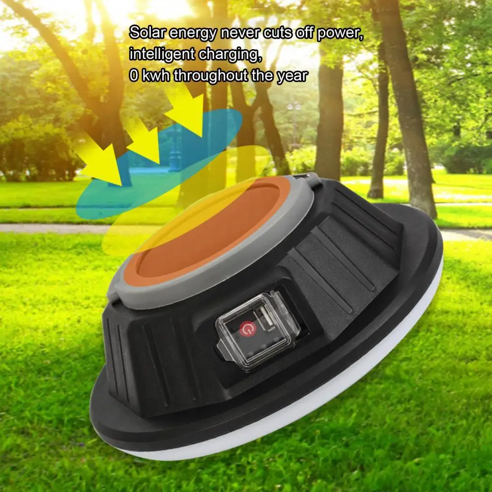 

Solar Light Rechargeable USB Charging Solar Driveway Light Dual Charging Modes 300-1200LM Solar Charge UFO Lights for Outdoor
