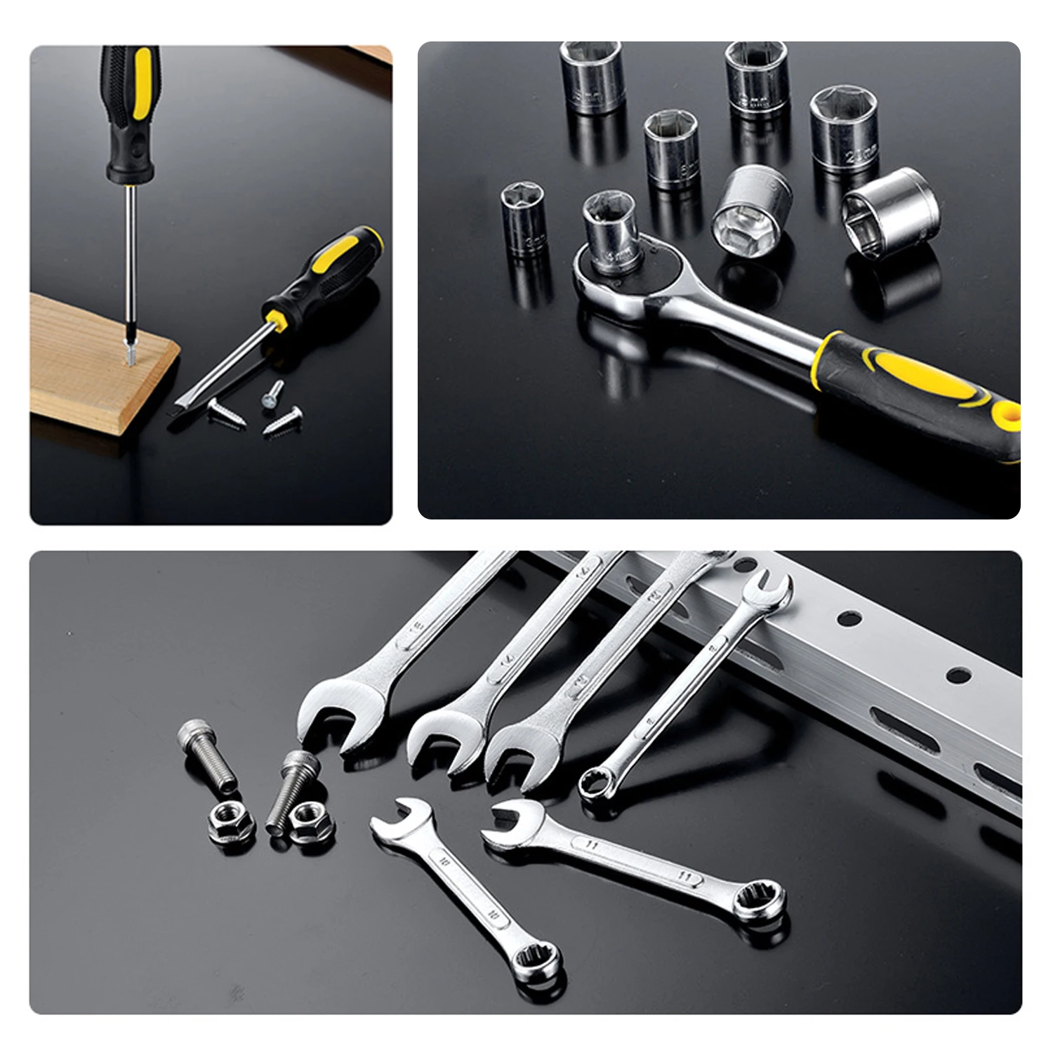 

108pcs Tool Set Household Hardware Hand Tools Combination Auto Repairing Kit Tool Box