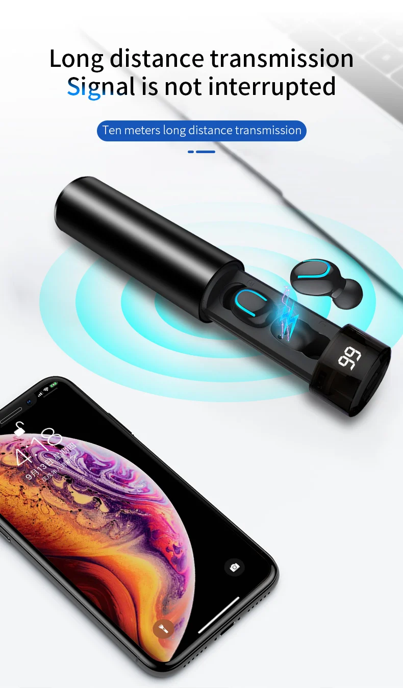 Q67 TWS беспроводные наушники 3D стерео мини Bluetooth наушники 5,0 с двойным микрофоном спортивные водонепроницаемые наушники гарнитура для автоматического сопряжения
