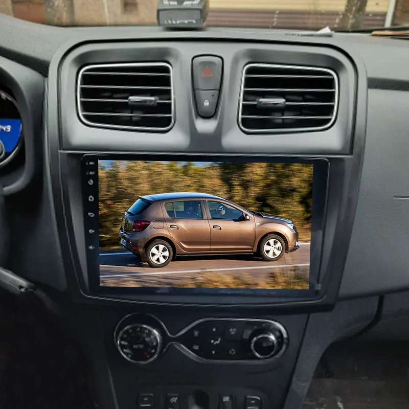 Автомобильный радиоприемник 2 Din 10 1 дюйма для RENAULT Sandero Symbol Logan 2014 + установка рамы