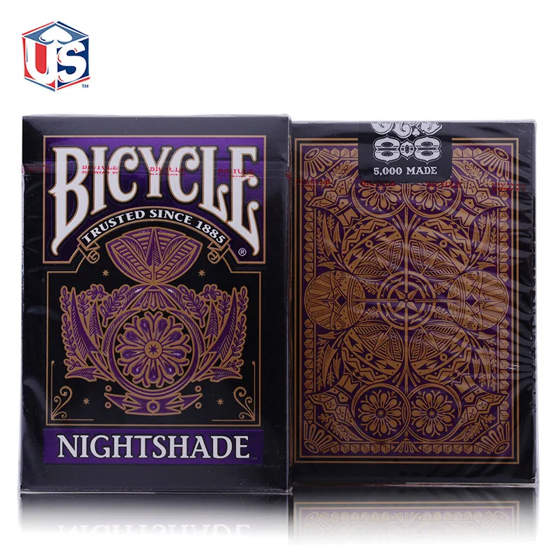 

Bicycle Nightshade Playing Cards Poker Size USPCC Limited Edition Club 808 Issue Deck Collectable Magic Cards Magic Tricks Props