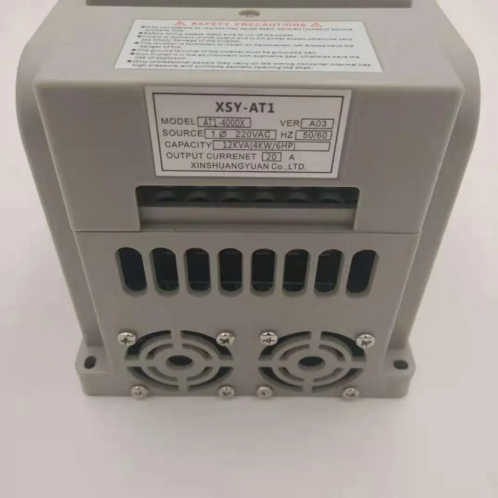 4KW 220V Частотный преобразователь VFD XSY-AT1 инвертор 220 кВт/4 кВт однофазный в вход и трехфазный мощность двигателя регулятор скорости - Цвет: 4KW 220V