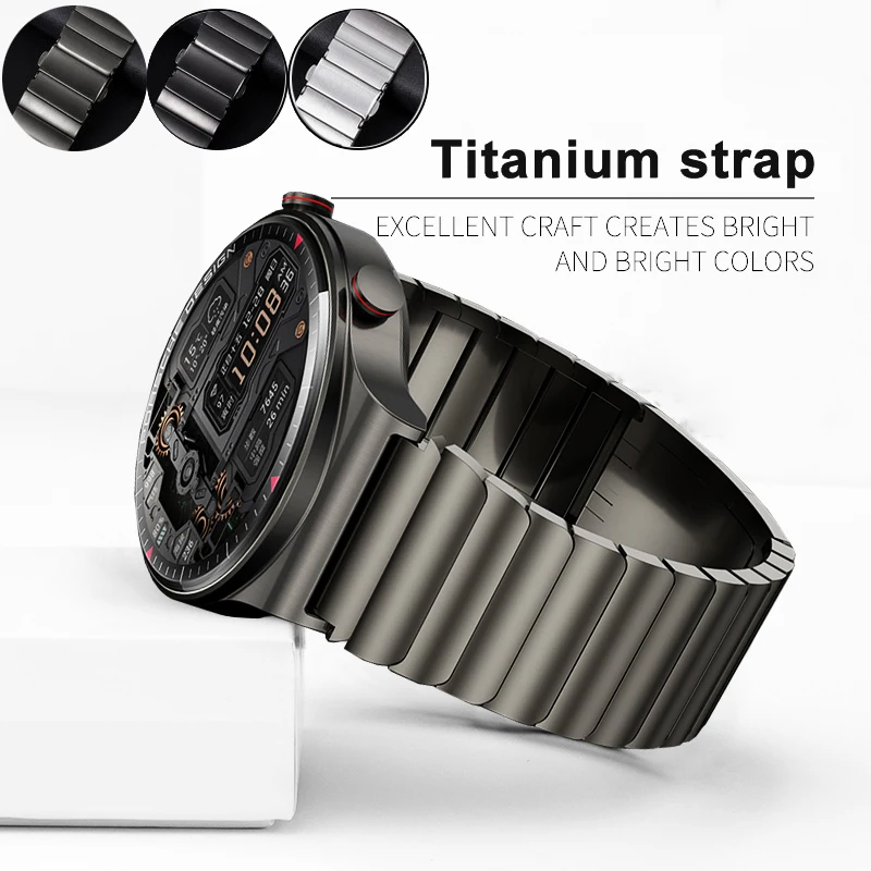 Titanium Watch Strap for Original Huawei GT 2 Pro 22mm Titanium Metal Watch Band for Huawei watch 3 Magic 2 GT 2E EGC Wrist Band