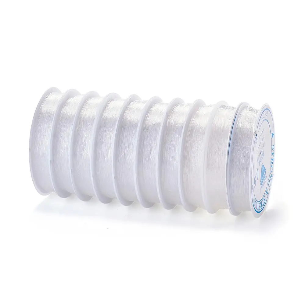 10 рулонов прозрачная эластичная Хрустальная нить для изготовления браслетов