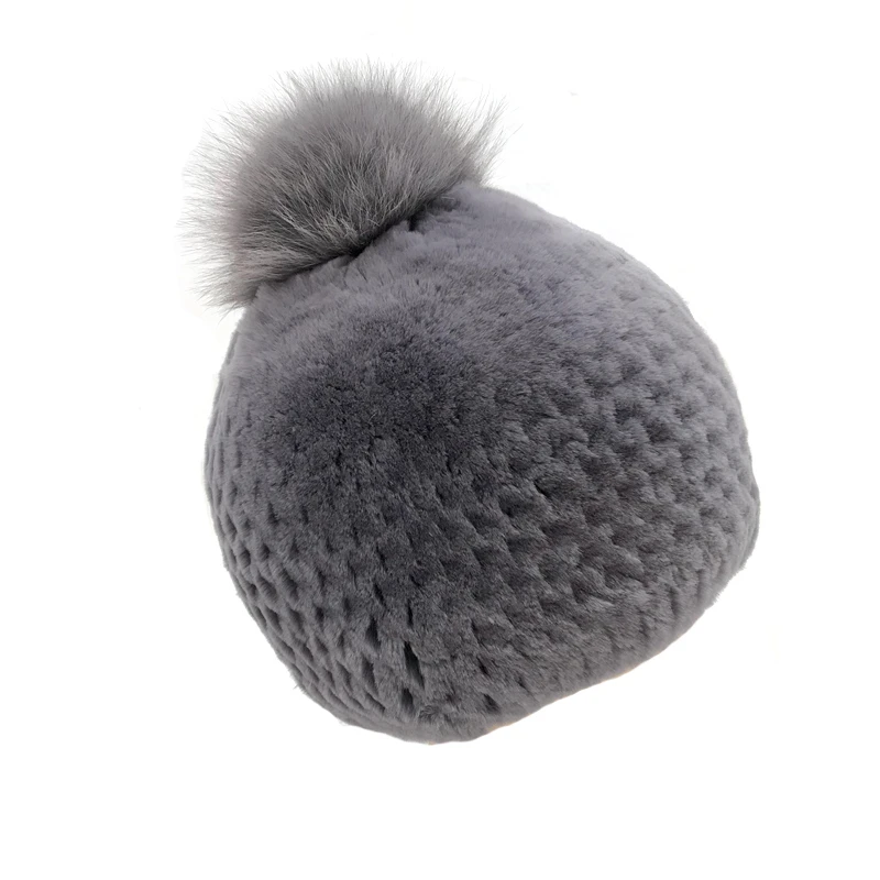 Модная новинка 2020 Fxfurs Корейская шапка из меха кролика Рекс женская зимняя