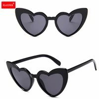 1pcs heart frame party glasses cat eye ladies brand designer sunglasses heart shaped eyewear retro uv400 women sunglass 2022 new