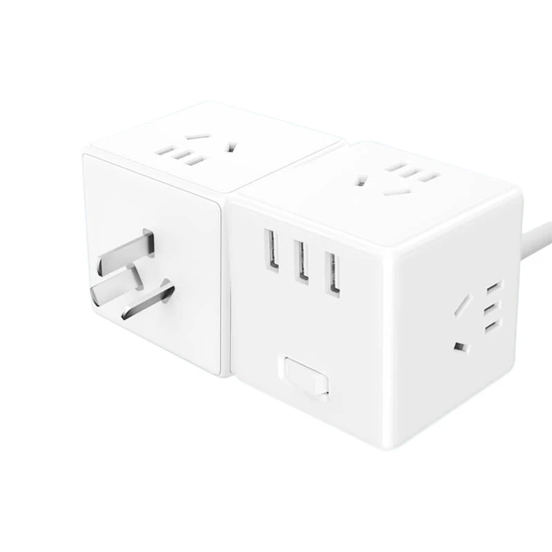 Xiaomi Mijia cube защита конвертера дизайн полосы 3USB разъем PD быстрое зарядное устройство plug-In power электрическая буксировочная доска