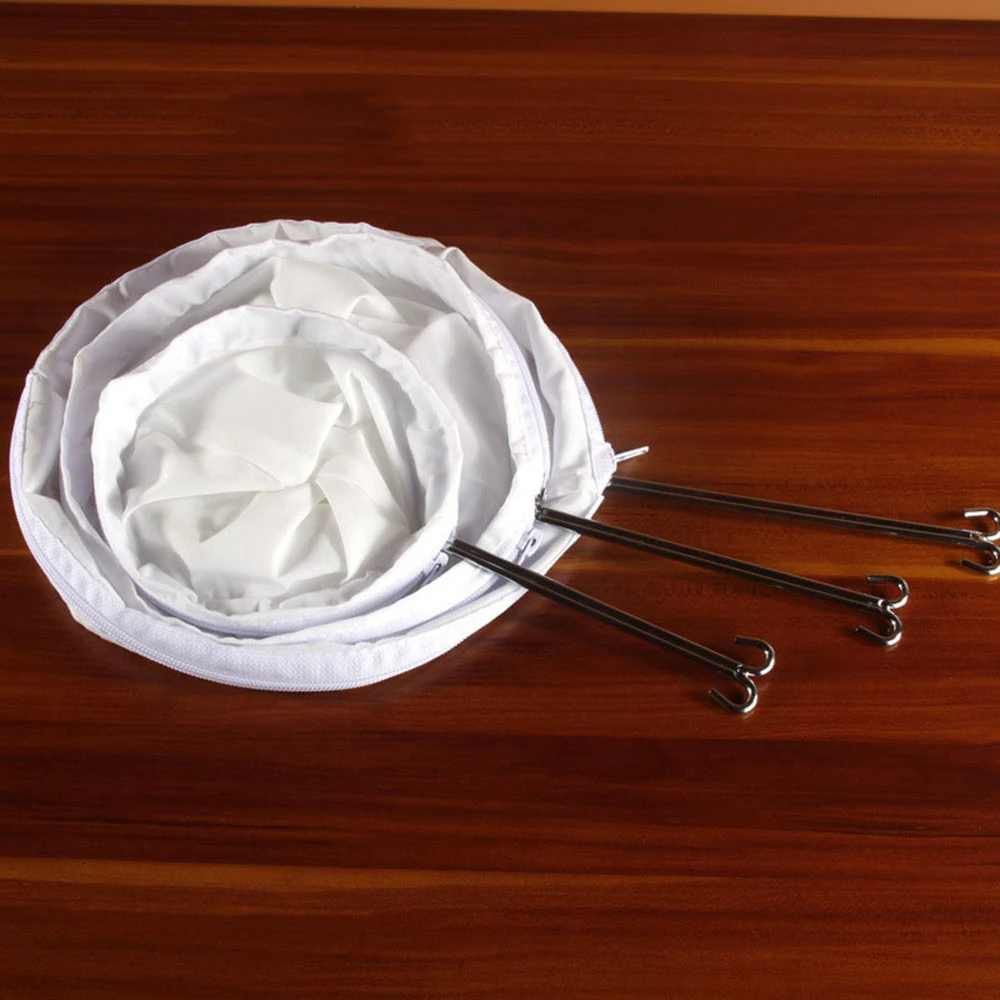 Многоразовый фильтр для кофе фланелевый тканевый с ручкой из нержавеющей стали