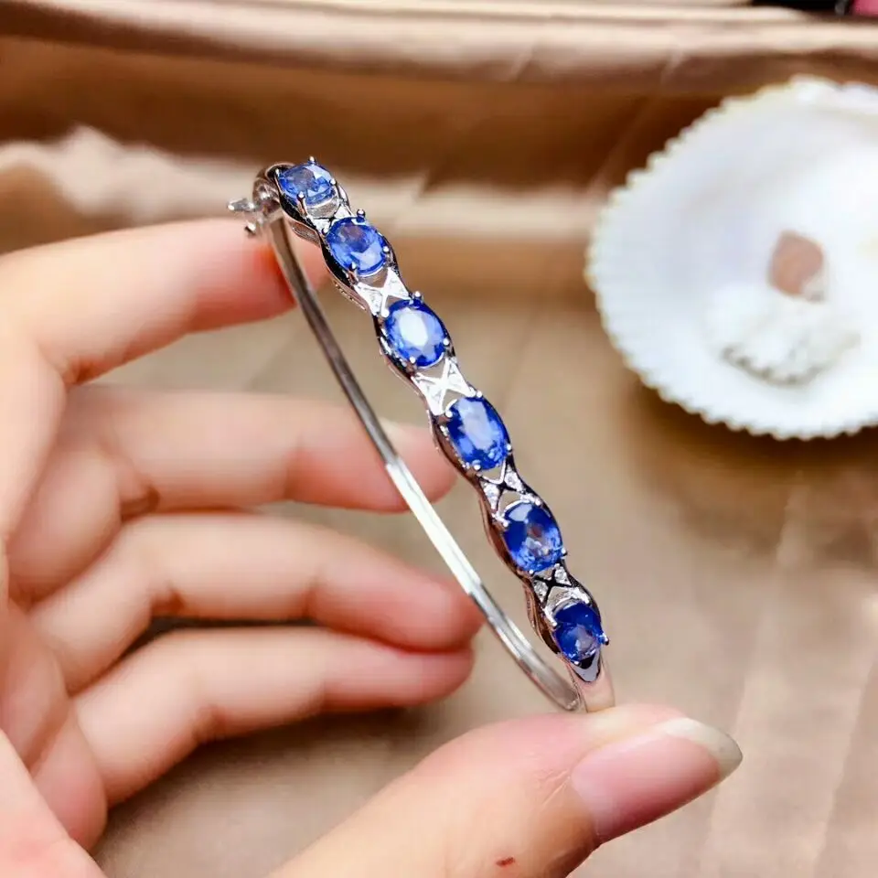 MeiBaPJ женский браслет из драгоценных камней настоящего серебра 925 пробы для женщин