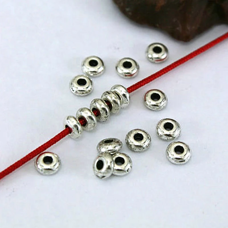

100pcs Stainless steel Spacer beads ball Metal Round Loose beads for Jewelry bracelet making DIY Accessories Findings 100pcs St