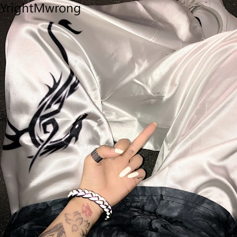 С эластичной резинкой на талии с принтом в виде дракона стиле &quotхип хоп&quot