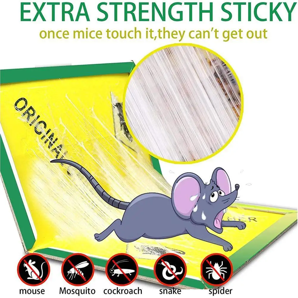 Клейкая приманка для мыши 24 шт. клейкая ловушка мышей эффективная грызунов крыс