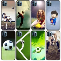 football anime phone cases cover for iphone 11 pro max case 12 8 7 6 s xr plus x xs se 2020 mini black cell shell funda