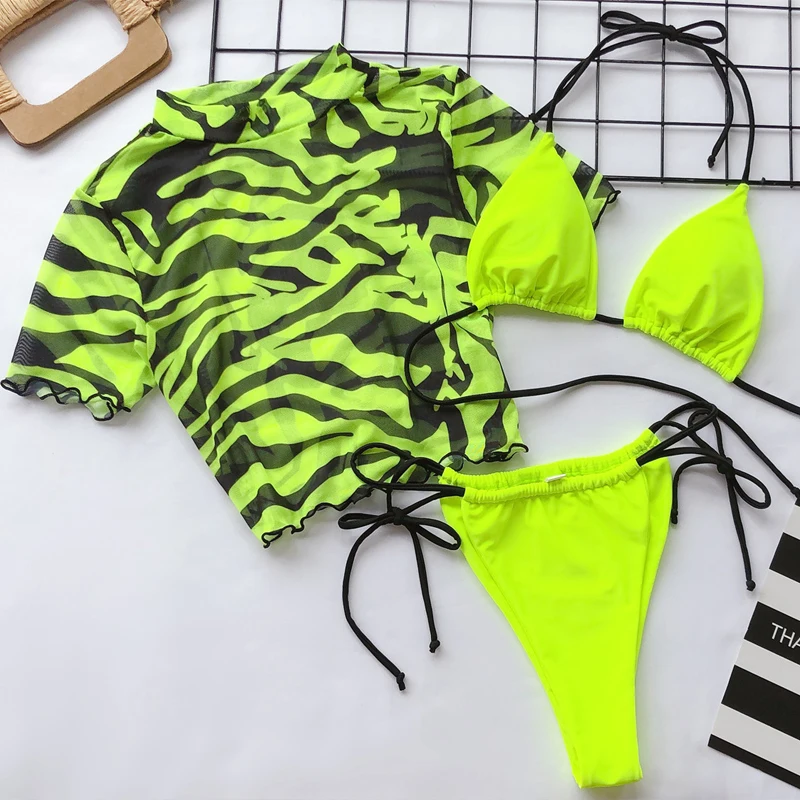 Пуш-Ап купальник женский 2019 Бразильский купальный костюм бикини 3 шт. змеиный