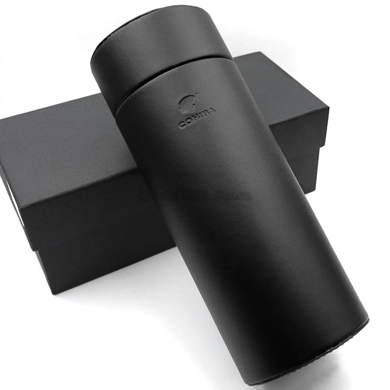 Чехол для сигар COHIBA из натуральной кожи дорожный футляр с 3 трубками
