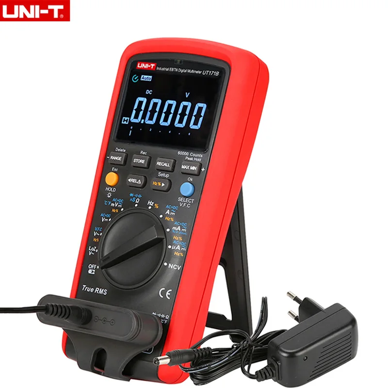 UNI-T UT171B промышленный истинный RMS цифровой мультиметр Электронный AC/DC истинный RMS Авто/ручной диапазон допуска(nS) C/F 59999 отсчетов