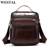 westal mens shoulder bag leather bag fashion messenger bags flap zipper designer male solid crossbody handbags drop ship 8318