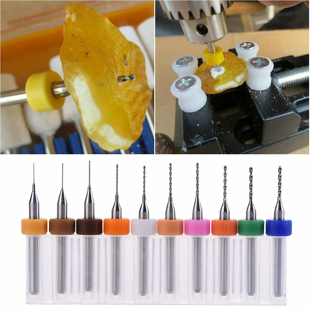 

10/20PCS Micro Drill Bit 0.1-1.0MM Mini Drill Bit Rotary Tools Drill Bit Set Kit