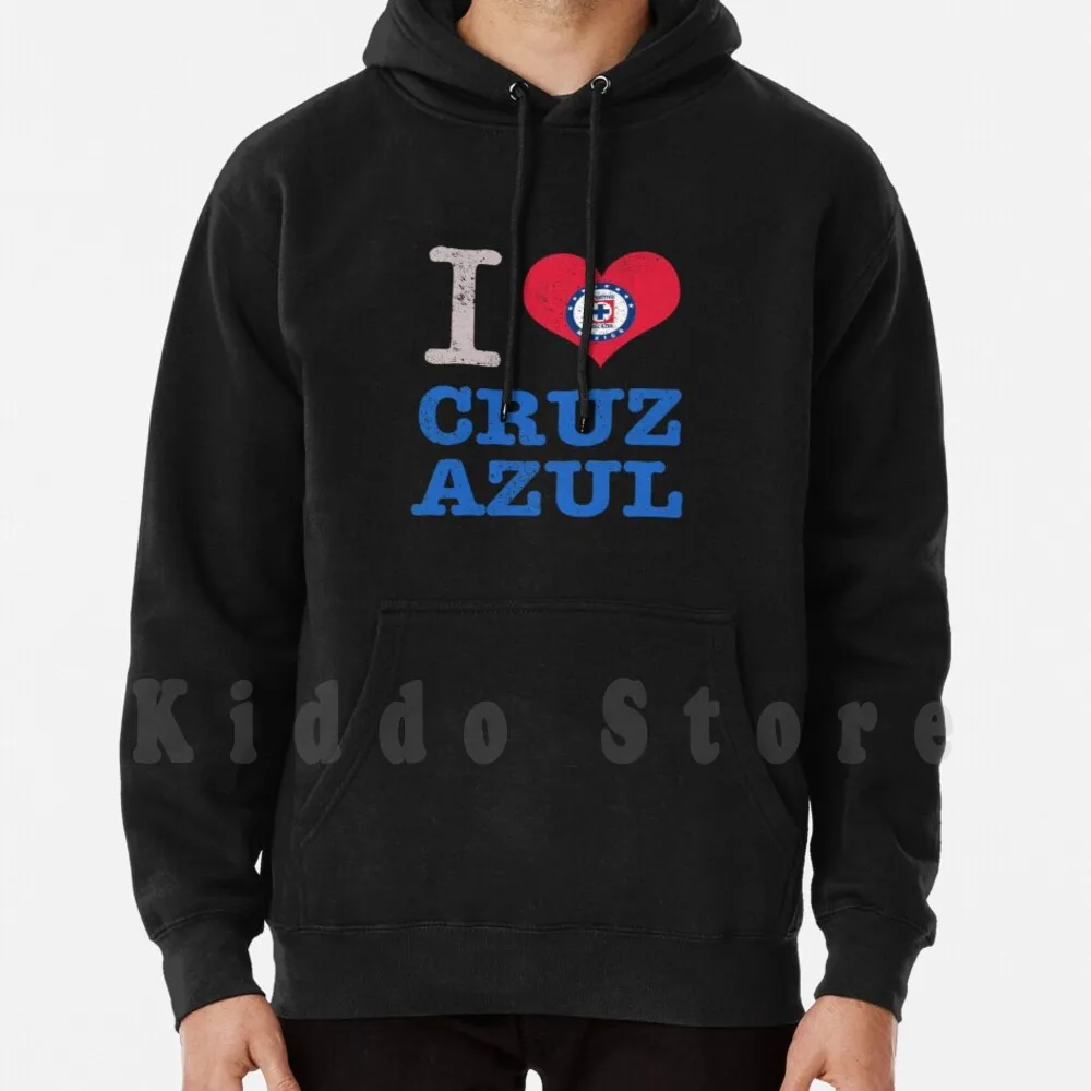 Толстовка с длинным рукавом и надписью I Heart Cruz blue командный Спортивный футбол |
