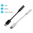 Кабель для наушников с разъемом типа C USB C на 3,5 мм адаптер для наушников AUX для смартфонов типа C без аудиокабеля с разъемом для наушников 3,5 мм