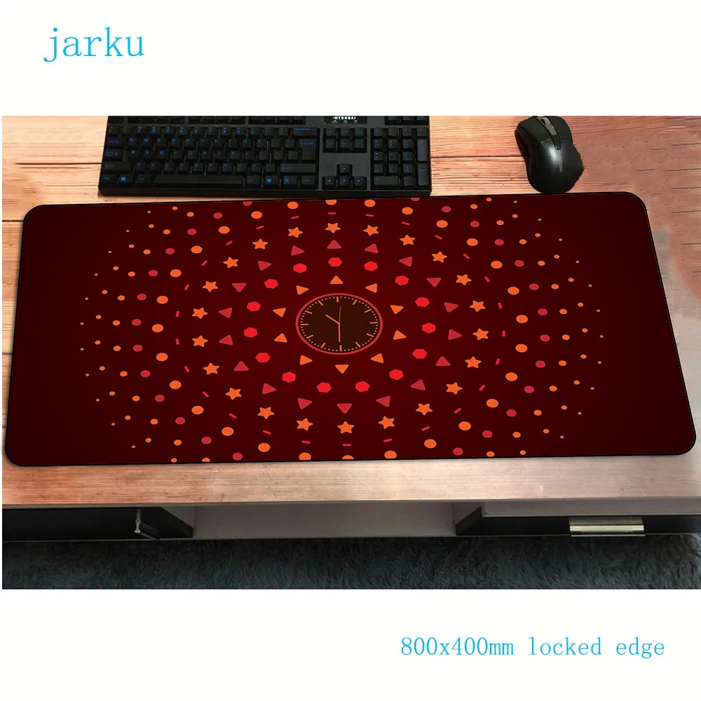 Коврик для мыши с часами высокое качество коврик notbook компьютерный HD Печать