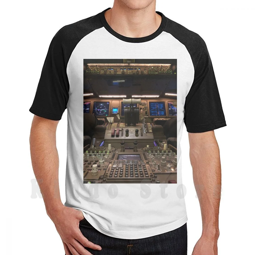 Preflight T Shirt Men Cotton S-6xl Cockpit Work Plane Airplane Pillot Fly Captain Boeing 777 Tripleseven Seven