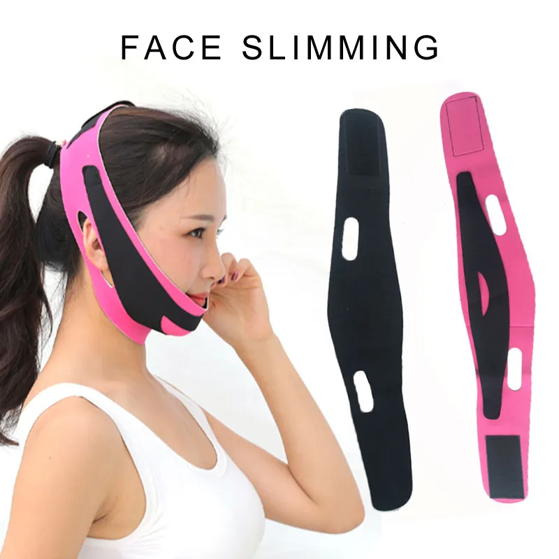 

Double Chin Lift Up Face Sliming Bandage Anti Wrinkle Mask Strap Band V Face Line Belt Women Slimming Thin Facial Beauty Tool