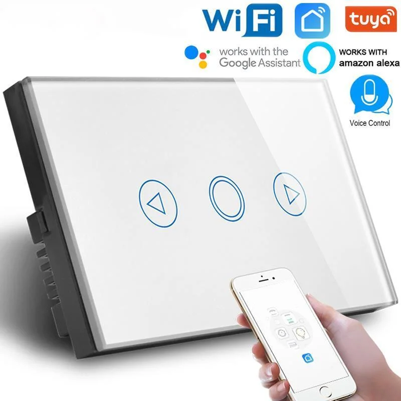 

AU/US WIFI LED Dimmer Switch AC110-240V,smart switch use for lamp lanterns White Crystal Glass Panel works alexa google