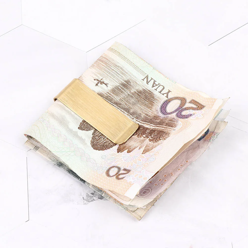 Высококачественный металлический зажим для денег из нержавеющей стали 1 шт.