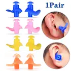 2 шт.корт. Мягкие силиконовые затычки для ушей водонепроницаемые пыленепроницаемые спиральные затычки для ушей для дайвинга водных видов спорта затычки для ушей аксессуары для плавания