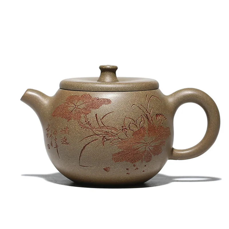 

Authentic Yixing Tea Pot Handmade Purple Clay Teapot Beauty Kettle Raw Ore Section Mud Teaware Chinese Tea Ceremony Gifts 190ml