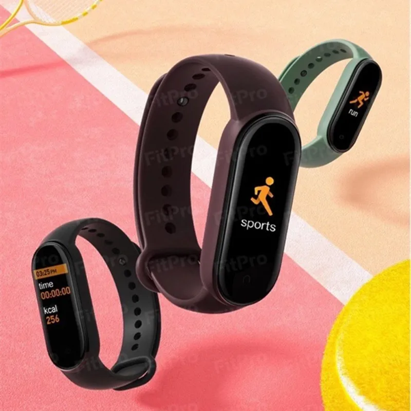 Смарт-часы M5 с пульсометром и тонометром водостойкие совместимые Bluetooth |