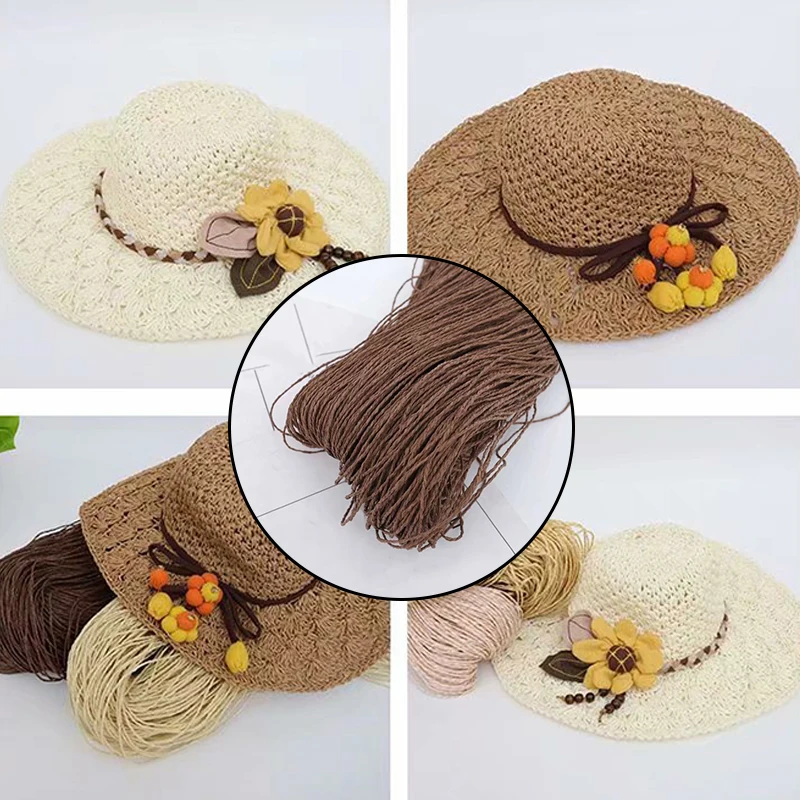 500 г летнее искусственное вязание крючком из натуральной бумаги соломенные нитки