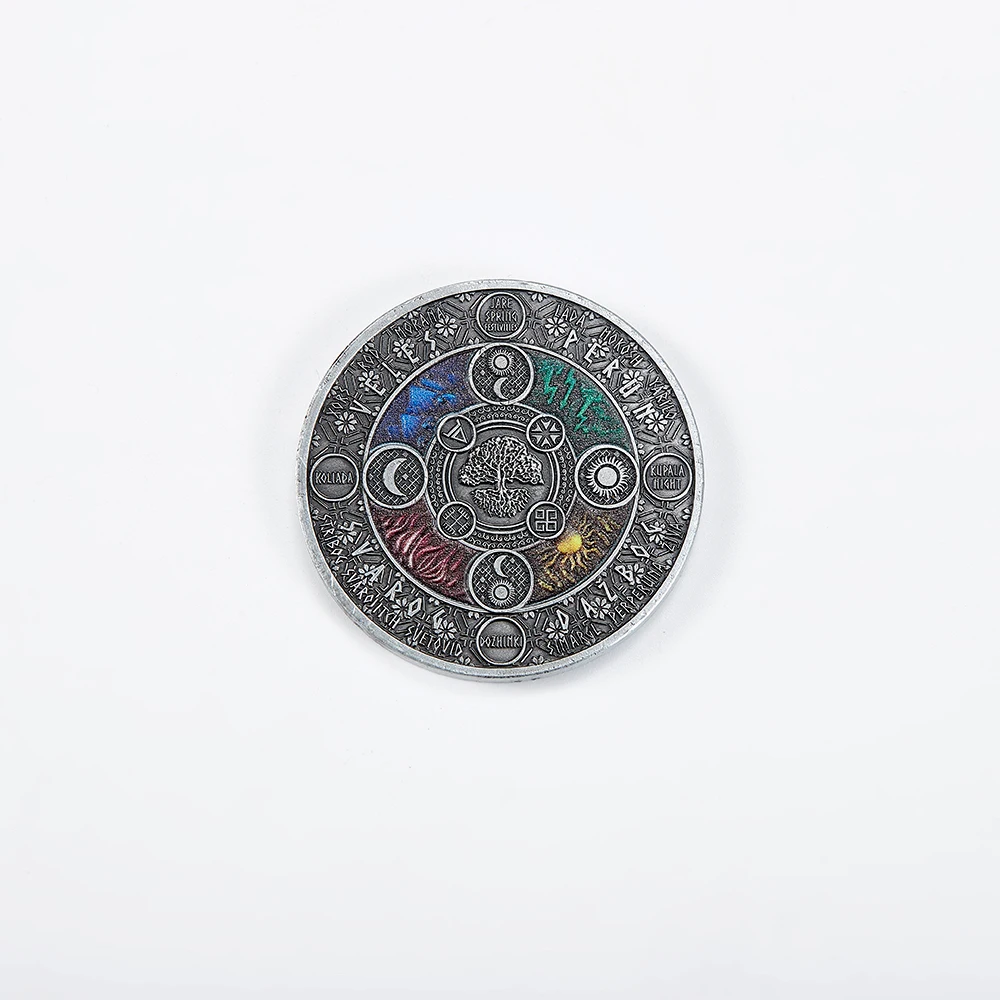 Прямая поставка КОПИЯ монета супер красивая Ниуэ 2020 древний календарь 4