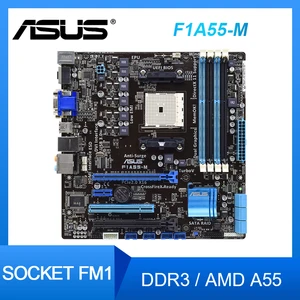 socket fm1 asus f1a55 m desktop motherboard amd a55 usb2 0 2×pci e x16 vga dvi hdmi micro atx f1a55 m motherboard free global shipping