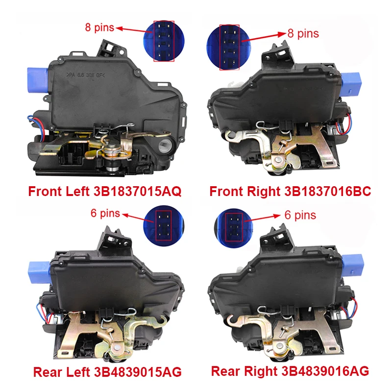 Привод дверного замка передний задний левый правый для VW POLO SKODA PASSAT Superb FABIA