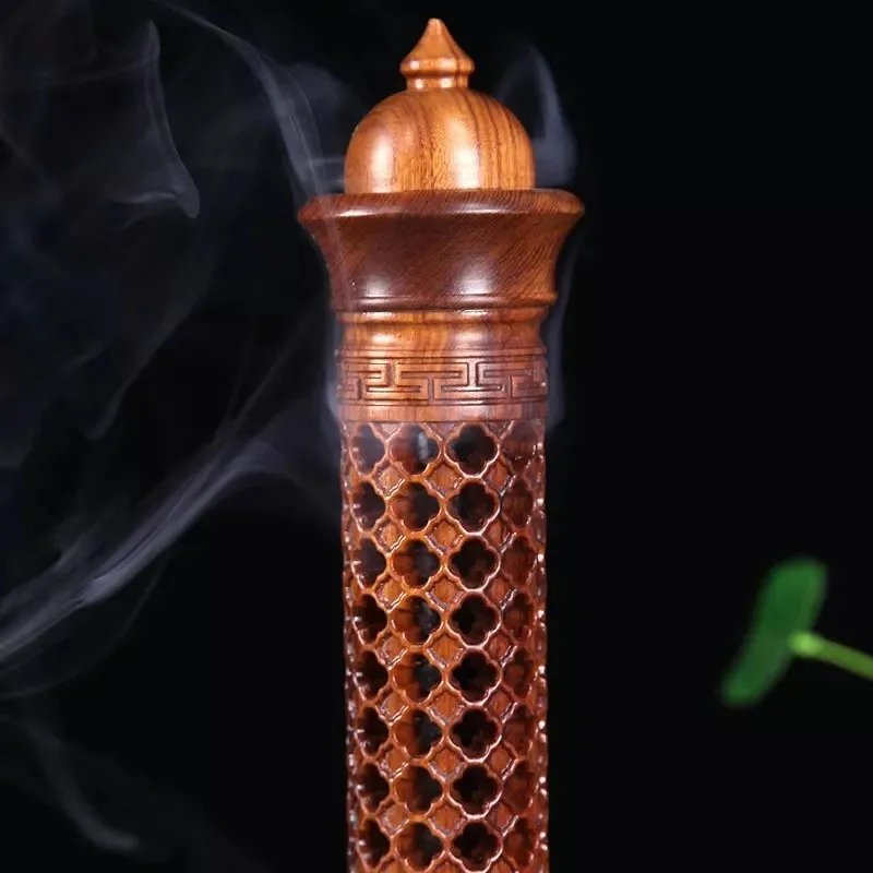 Redwood вертикальный полый курильница для благовоний сандаловых палочек подставка